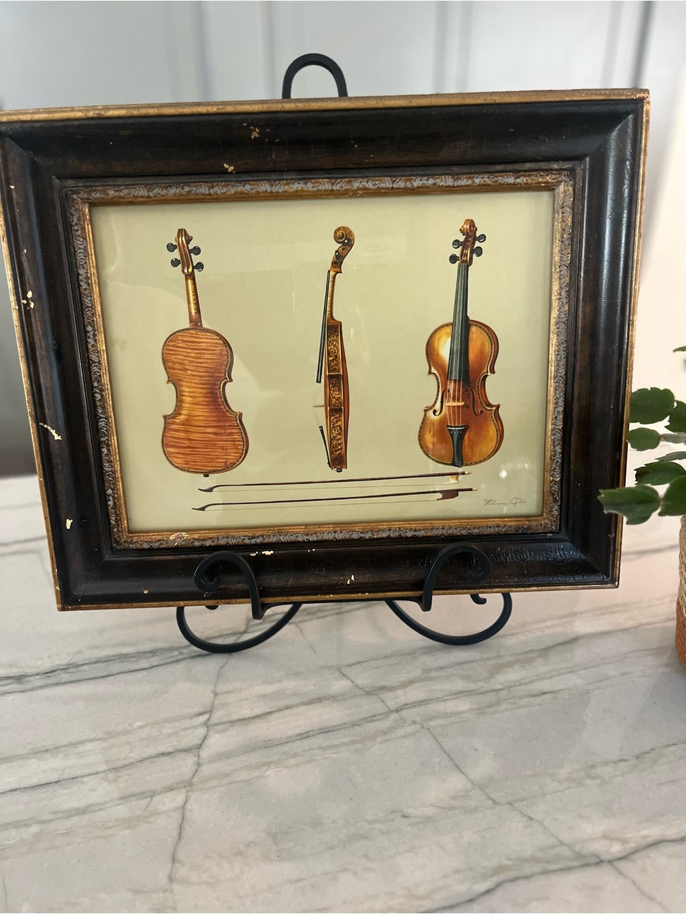 Antique Framed William Gibb Hellier Stradivarius Art Print